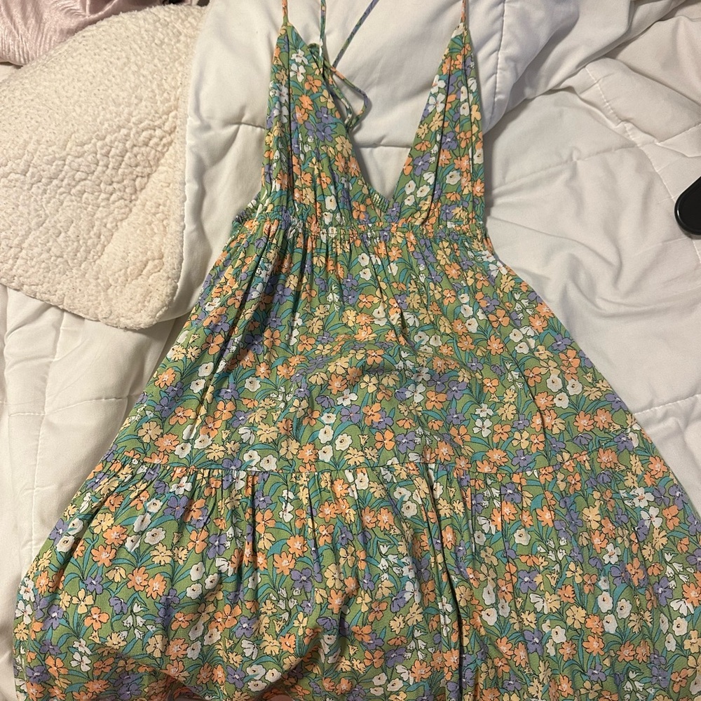 Floral Green Sundress